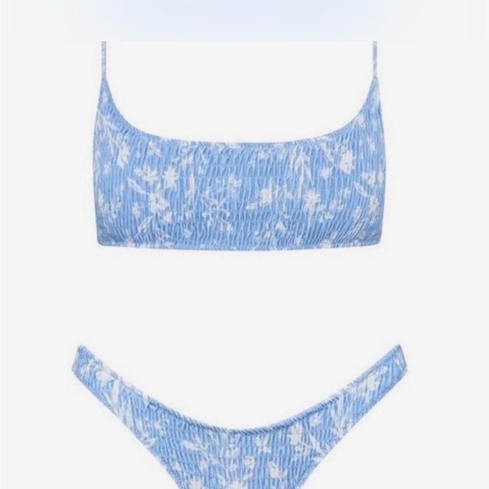 TRIANGL Blue Floral Women's Bikini Set